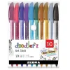 Zebra Zestaw długopisów żelowych Doodler'z Glitter - - 10 kolorów