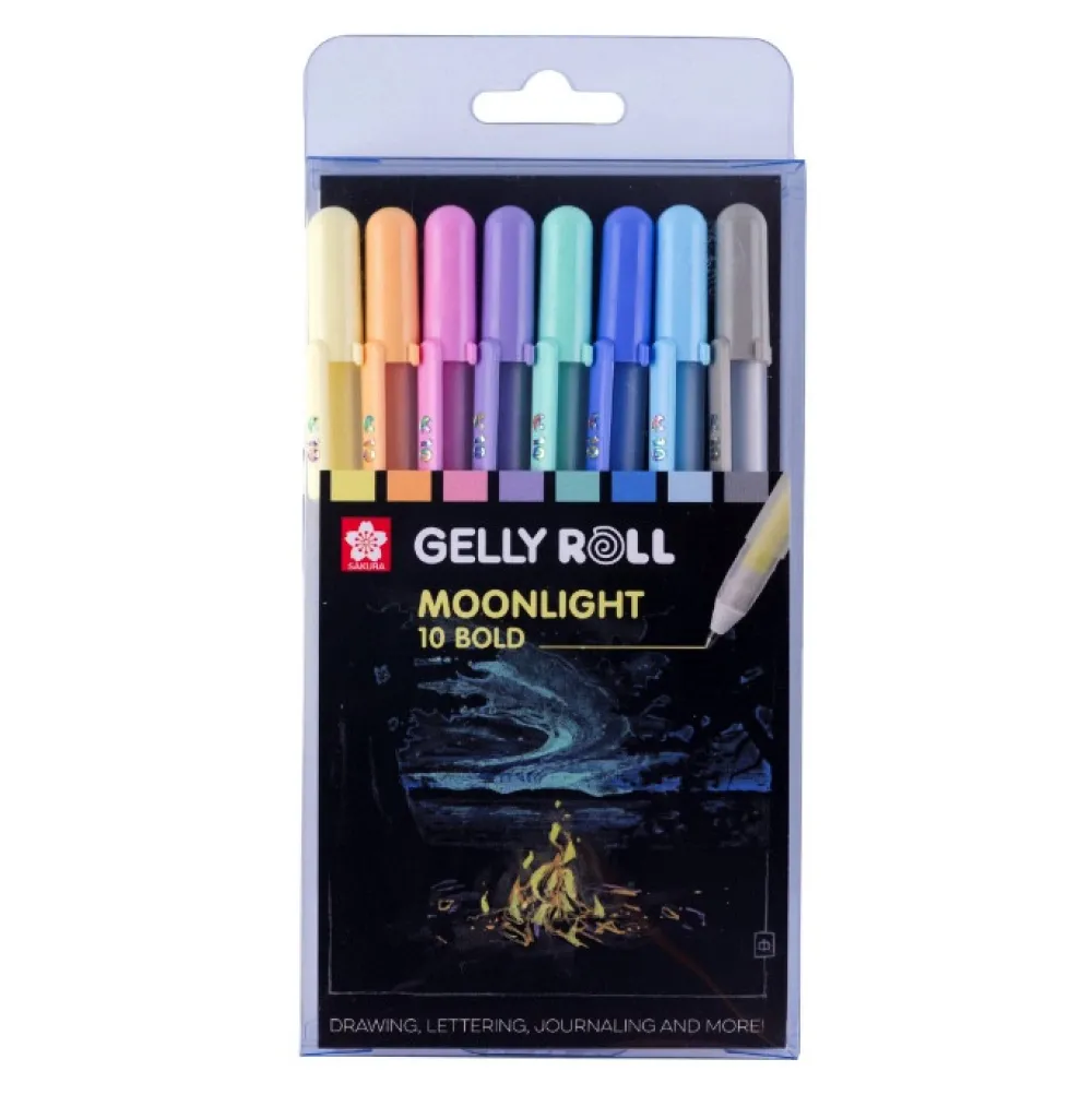 Sakura Zestaw długopisów żelowych Gelly Roll Moonlight - - 8 szt. > Długopisy Żelowe|Markery, Brushpeny I Pisaki