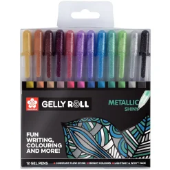 Sakura Zestaw długopisów żelowych Gelly Roll - - Metallic, 12 szt. > Długopisy Żelowe|Markery, Brushpeny I Pisaki