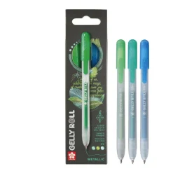 Sakura Zestaw długopisów żelowych Gelly Roll Metallic 3D - - 0,45 mm, 3 szt. > Długopisy Żelowe|Markery, Brushpeny I Pisaki