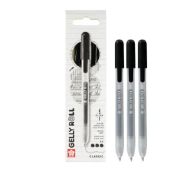Sakura Zestaw długopisów żelowych Gelly Roll Classic - - Black, 0,40 mm, 3 szt.