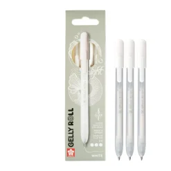 Sakura Zestaw długopisów żelowych Gelly Roll Classic - - White, 0,40 mm, 3 szt.
