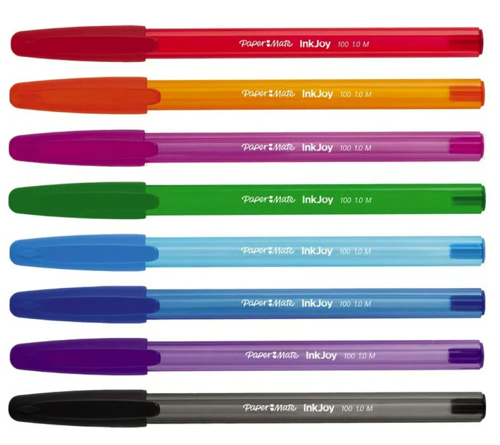 Paper Mate Zestaw długopisów InkJoy 100 - - 1 mm, 8 szt. > Długopisy