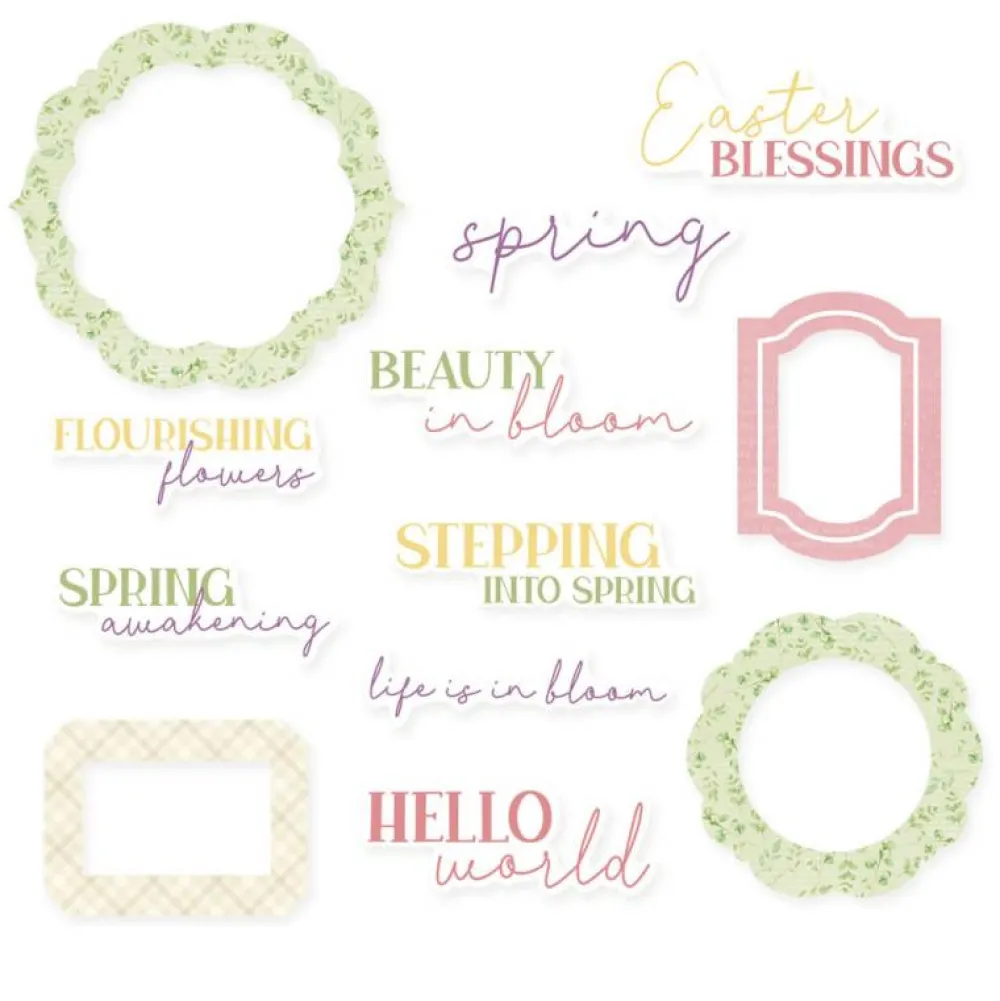 Piatek Trzynastego Zestaw elementów Frames & Words - Piątek Trzynastego - Spring is Calling 12 szt.
