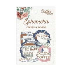 Piatek Trzynastego Zestaw elementów Frames & Words - Piątek Trzynastego - Coffee Break 12 szt.