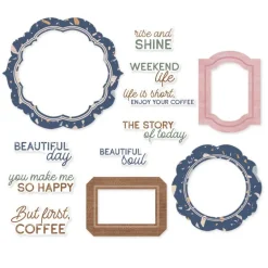 Piatek Trzynastego Zestaw elementów Frames & Words - Piątek Trzynastego - Coffee Break 12 szt.