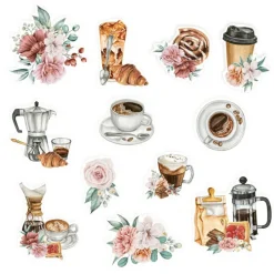 Piatek Trzynastego Zestaw elementów - Piątek Trzynastego - Coffee Break 12 szt. > Papiery Do Scrapbookingu