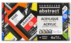 Sennelier Zestaw farb akrylowych Abstract - - 8 x 40 ml ><noscript><img width=