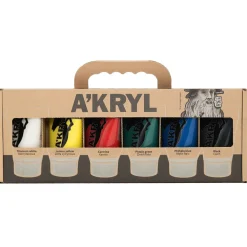 Renesans Zestaw farb akrylowych A'kryl - - 12 kolorów x 100 ml > Farby Akrylowe
