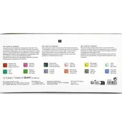 Rico Design Zestaw farb akrylowych ART Fashion - - 12 kolorów x 12 ml