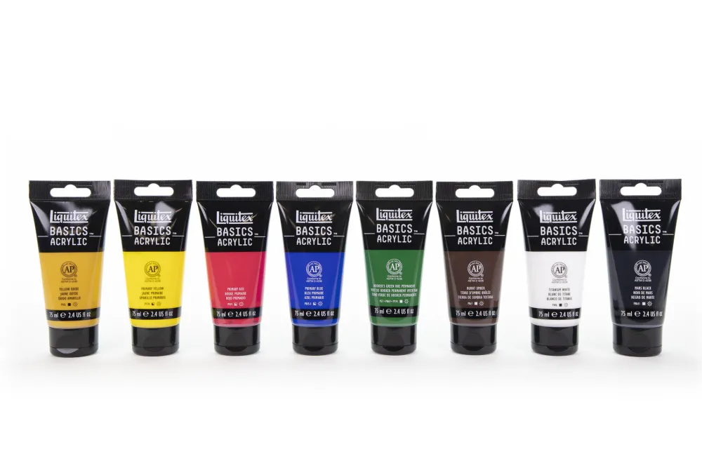 Liquitex Zestaw farb akrylowych Basics Acrylic - - 8 kolorów x 75 ml > Farby Akrylowe