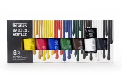 Liquitex Zestaw farb akrylowych Basics Acrylic - - 8 kolorów x 75 ml ><noscript><img width=
