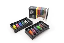 Liquitex Zestaw farb akrylowych Basics Acrylic - - 12 kolorów x 22 ml ><noscript><img width=