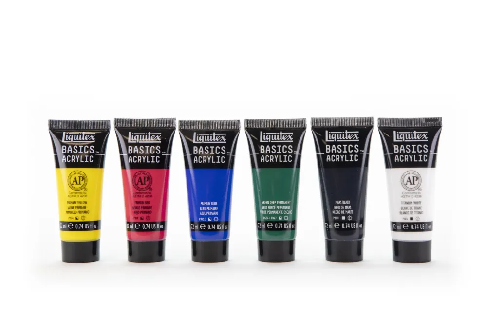 Liquitex Zestaw farb akrylowych Basics Acrylic - - 5 kolorów x 75 ml > Farby Akrylowe