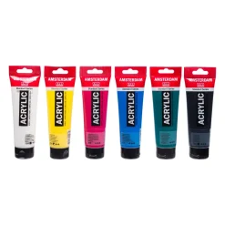 Amsterdam Zestaw farb akrylowych, Classroom - - 6 kolorów x 120 ml