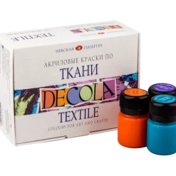 St. Petersburg Zestaw farb akrylowych do tkanin Decola - - 12 kolorów x 20 ml > Farby I Pisaki Do Tkanin