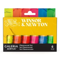 Winsor & Newton Zestaw farb akrylowych Galeria Fluorescent Set - - 6 x 20 ml ><noscript><img width=