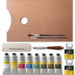 Winsor & Newton Zestaw farb akrylowych Galeria z akcesoriami - - 15 szt.
