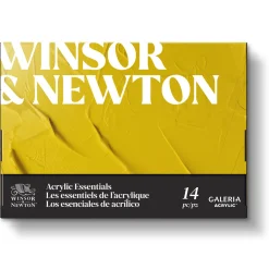 Winsor & Newton Zestaw farb akrylowych Galeria z akcesoriami - - 14 szt. ><noscript><img width=