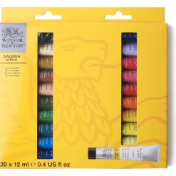 Winsor & Newton Zestaw farb akrylowych Galeria - - 12 ml x 20 szt. ><noscript><img width=