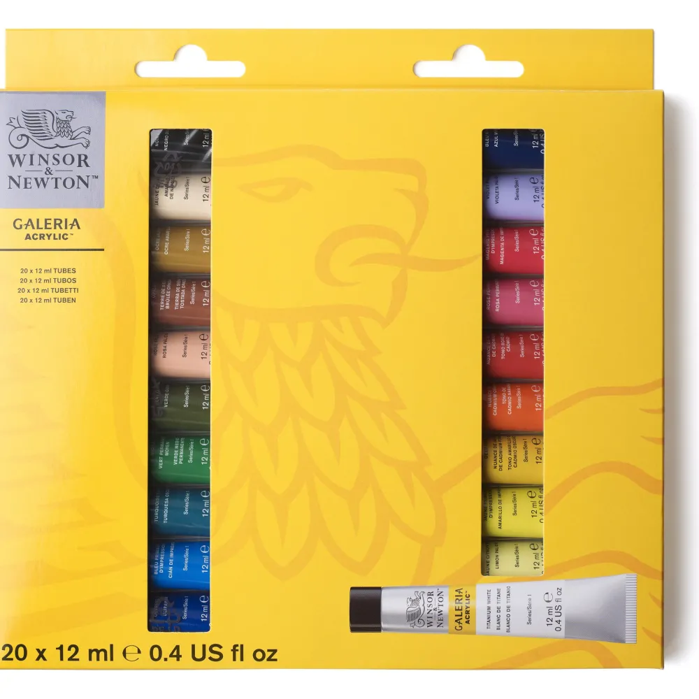 Winsor & Newton Zestaw farb akrylowych Galeria - - 12 ml x 20 szt. > Farby Akrylowe