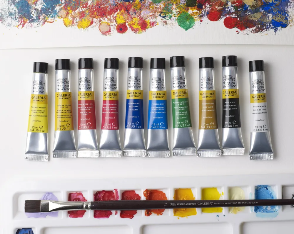 Winsor & Newton Zestaw farb akrylowych Galeria - - 12 ml x 10 szt. > Farby Akrylowe