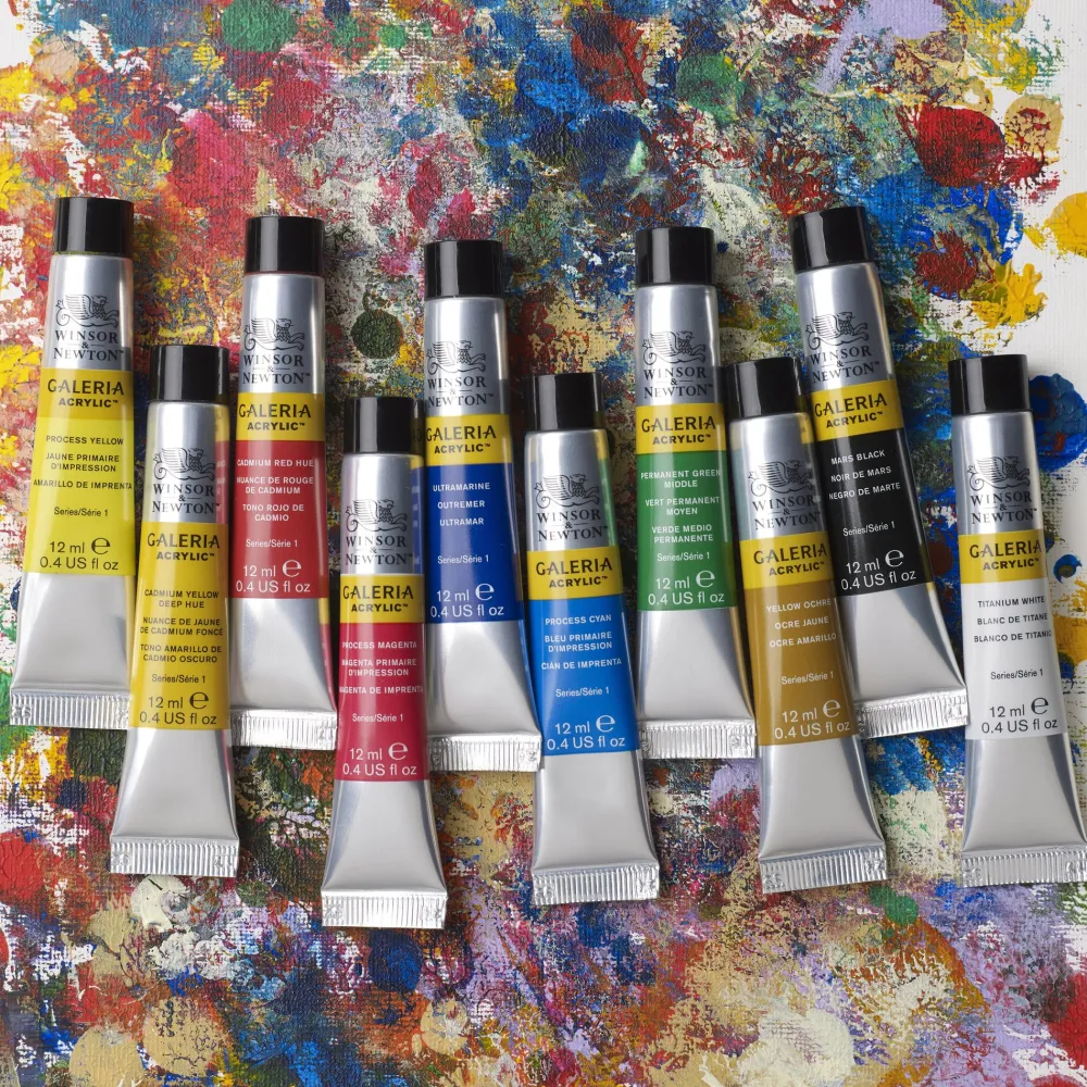 Winsor & Newton Zestaw farb akrylowych Galeria - - 12 ml x 10 szt. > Farby Akrylowe