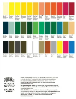 Winsor & Newton Zestaw farb akrylowych Galeria - - 6 kolorów x 60 ml > Farby Akrylowe