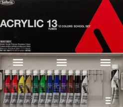 Holbein Zestaw farb akrylowych Heavy Body Acrylic, School Set - - 13 szt.