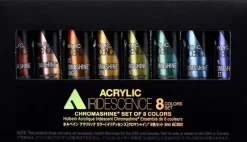 Holbein Zestaw farb akrylowych Iridescence Acrylic - - Chromashine, 8 kolorów x 5 ml