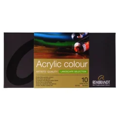 Rembrandt Zestaw farb akrylowych Landscape - - 10 kolorów x 40 ml ><noscript><img width=