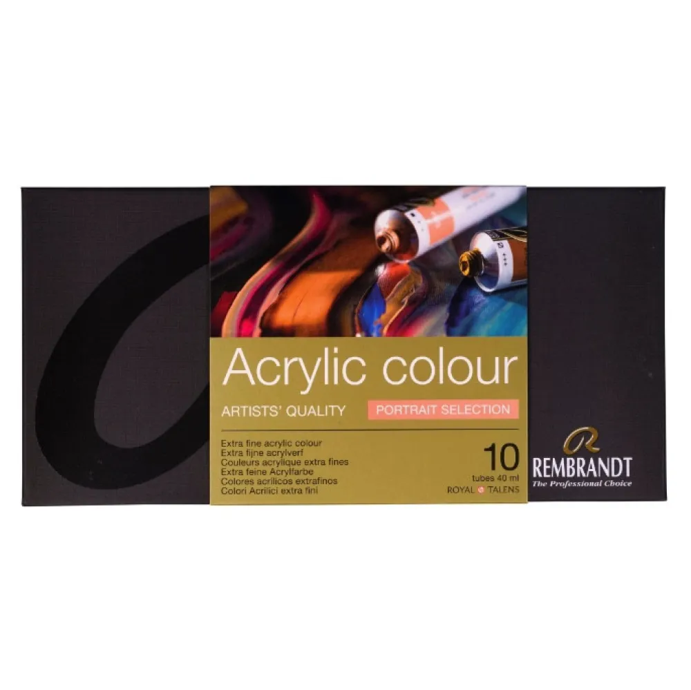 Rembrandt Zestaw farb akrylowych Portrait - - 10 kolorów x 40 ml