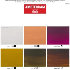 Amsterdam Zestaw farb akrylowych, Portrait - - 6 kolorów x 120 ml