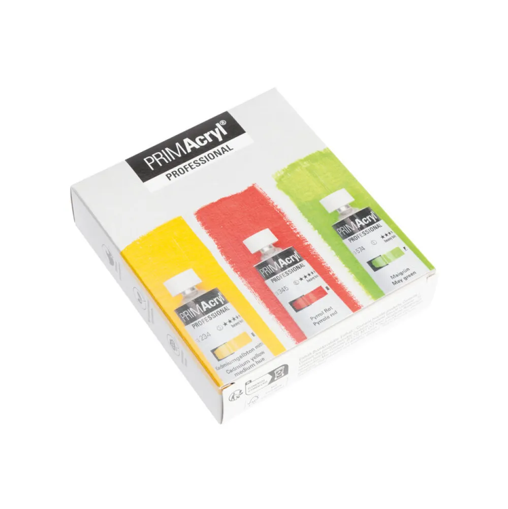 Schmincke Zestaw farb akrylowych PRIMAcryl - - 3 x 35 ml