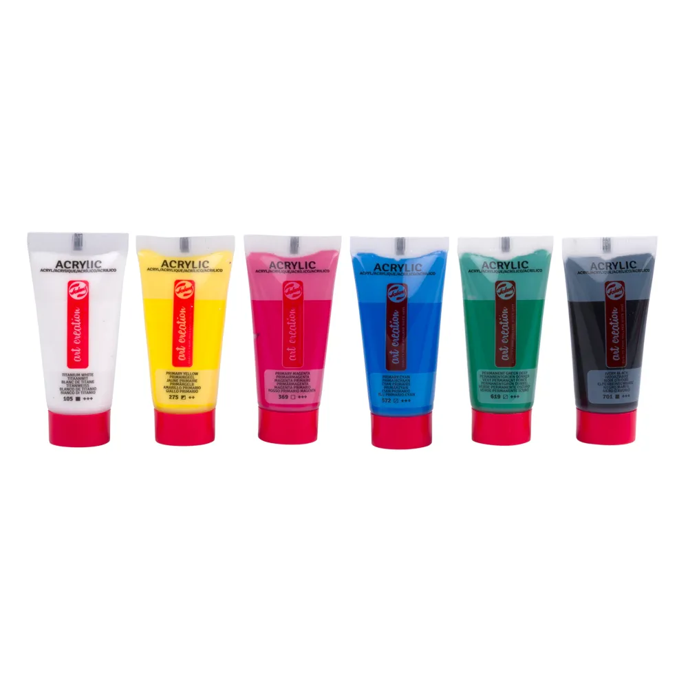 Talens Art Creation Zestaw farb akrylowych, Primary - - 6 kolorów x 12 ml > Farby Akrylowe