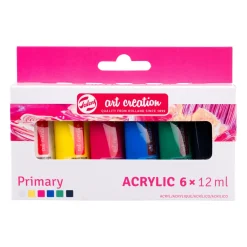 Talens Art Creation Zestaw farb akrylowych, Primary - - 6 kolorów x 12 ml ><noscript><img width=