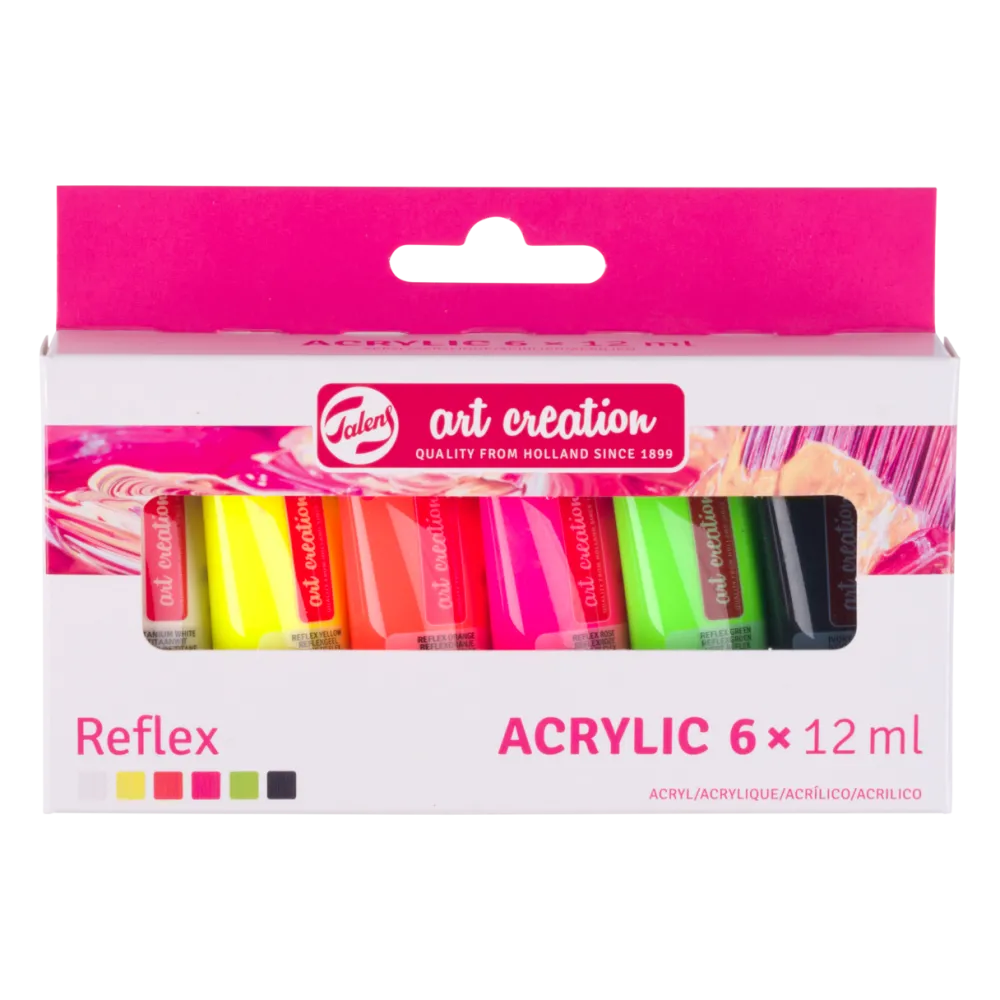 Talens Art Creation Zestaw farb akrylowych Reflex - - 6 kolorów x 12 ml