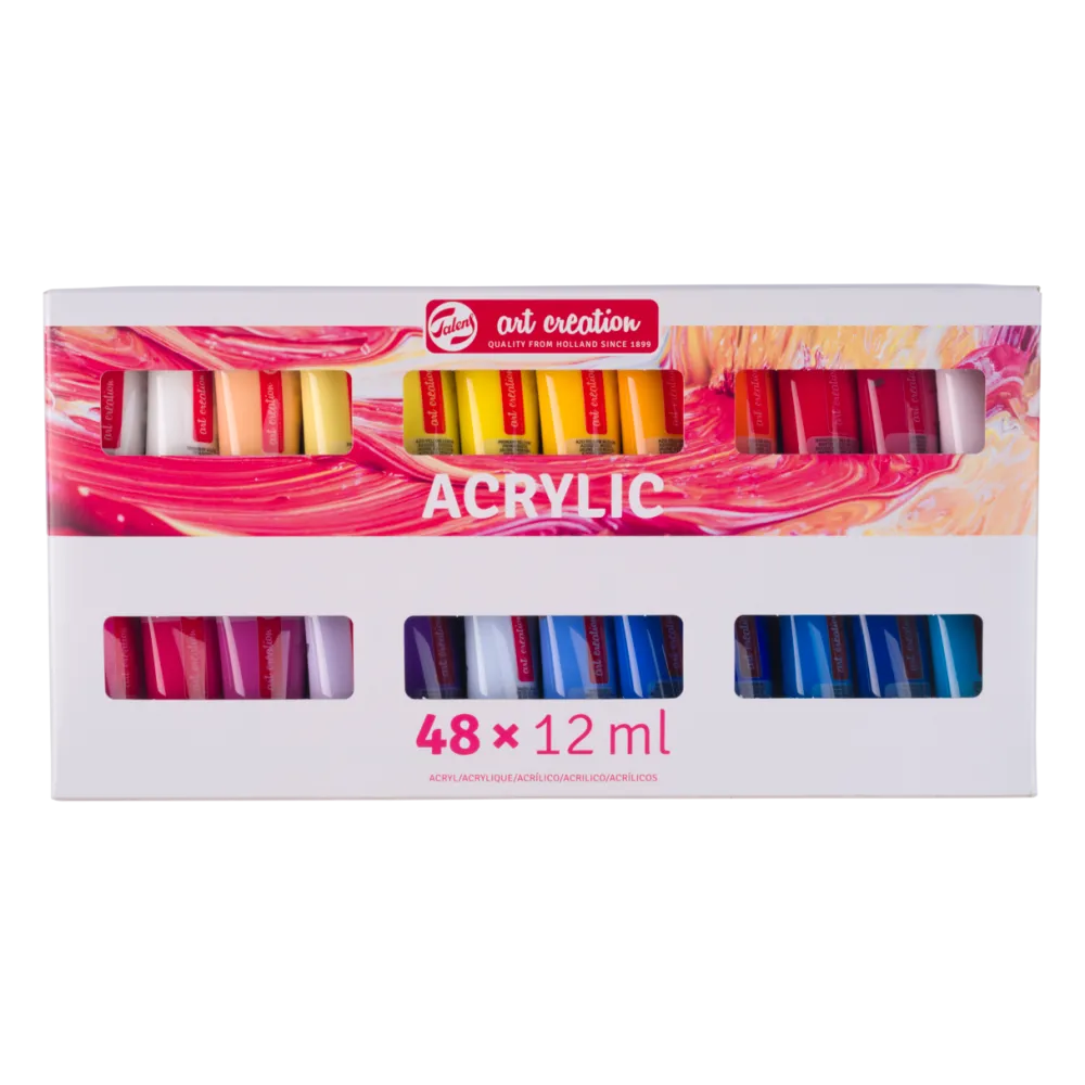 Talens Art Creation Zestaw farb akrylowych - - 48 kolorów x 12 ml