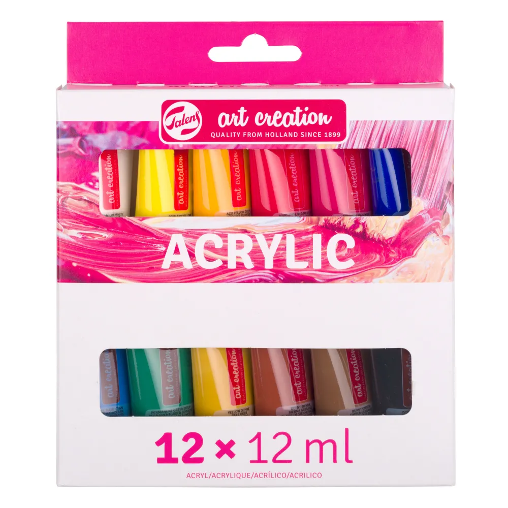 Talens Art Creation Zestaw farb akrylowych - - 12 kolorów x 12 ml