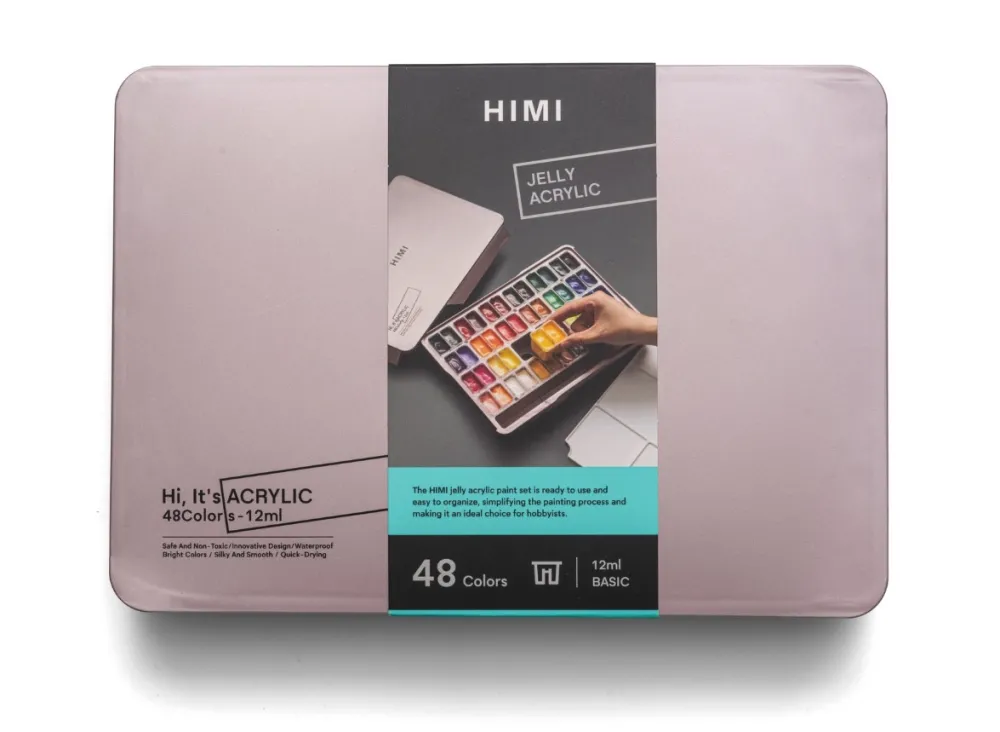 HIMI Zestaw farb akrylowych Twin Cup - - Pearl Pink 48 szt.