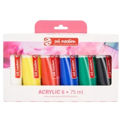 Talens Art Creation Zestaw farb akrylowych w tubkach - - 6 kolorów x 75 ml > Farby Akrylowe