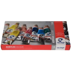 Van Gogh Zestaw farb akrylowych w tubkach - - 10 kolorów x 40 ml ><noscript><img width=