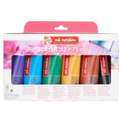 Talens Art Creation Zestaw farb akrylowych w tubkach - - 12 kolorów x 75 ml