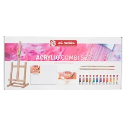 Talens Art Creation Zestaw farb akrylowych ze sztalugą i płótnem -
