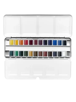 Winsor & Newton Zestaw farb akwarelowych Cotman Complete Travel - - 24 kolory