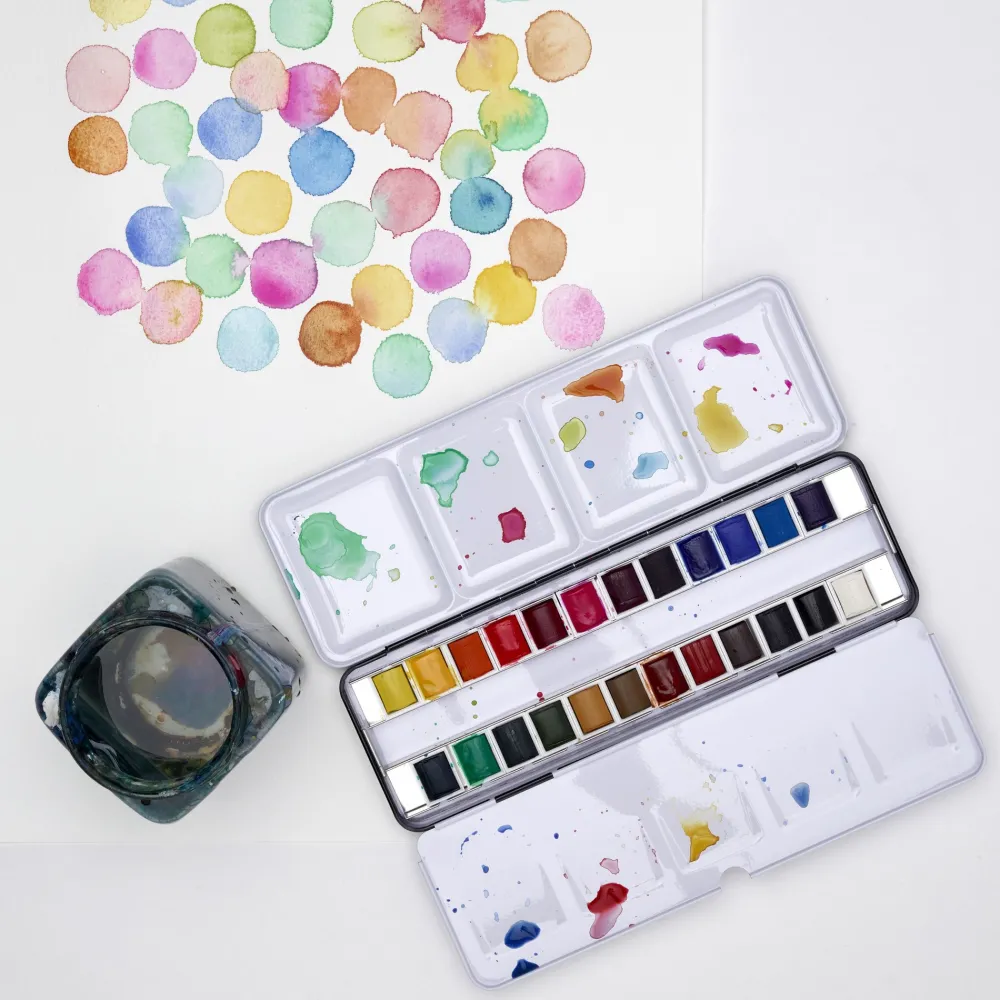 Winsor & Newton Zestaw farb akwarelowych Cotman Studio - - 24 kolory > Farby Akwarelowe