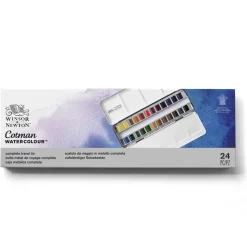 Winsor & Newton Zestaw farb akwarelowych Cotman Studio - - 24 kolory ><noscript><img width=