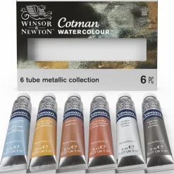 Winsor & Newton Zestaw farb akwarelowych Cotman Metallic - - 8 kolorów ><noscript><img width=