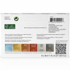 Winsor & Newton Zestaw farb akwarelowych Cotman Metallic - - 8 kolorów ><noscript><img width=