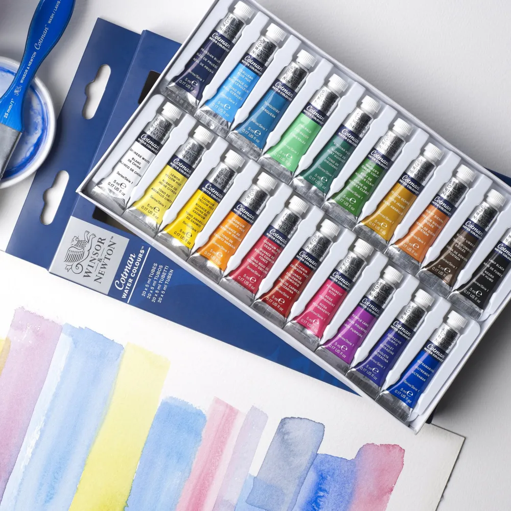 Winsor & Newton Zestaw farb akwarelowych Cotman - - 20 kolorów x 5 ml